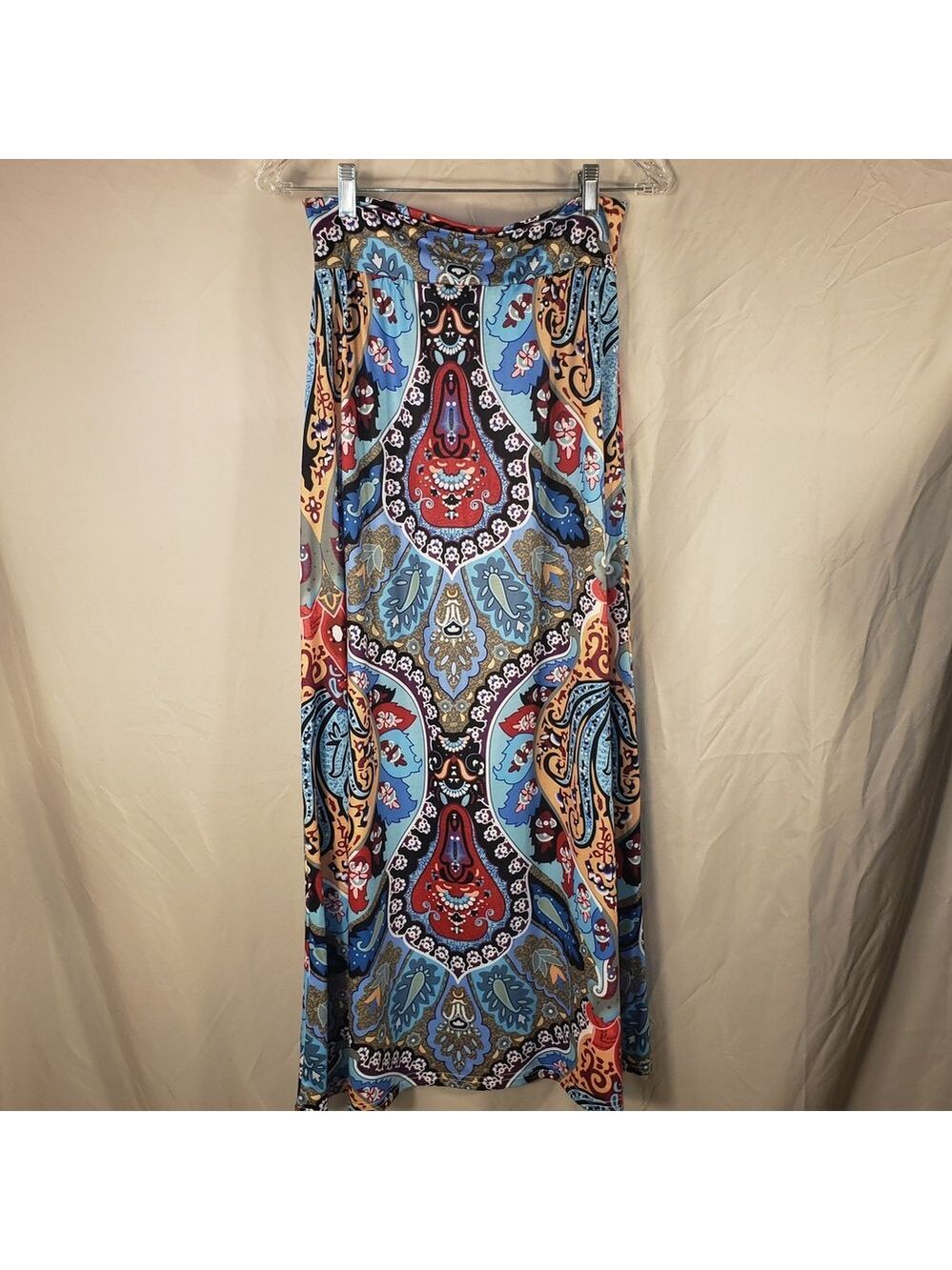 Vibrant Paisley Maxi Skirt - 6 - Picture 2 of 2